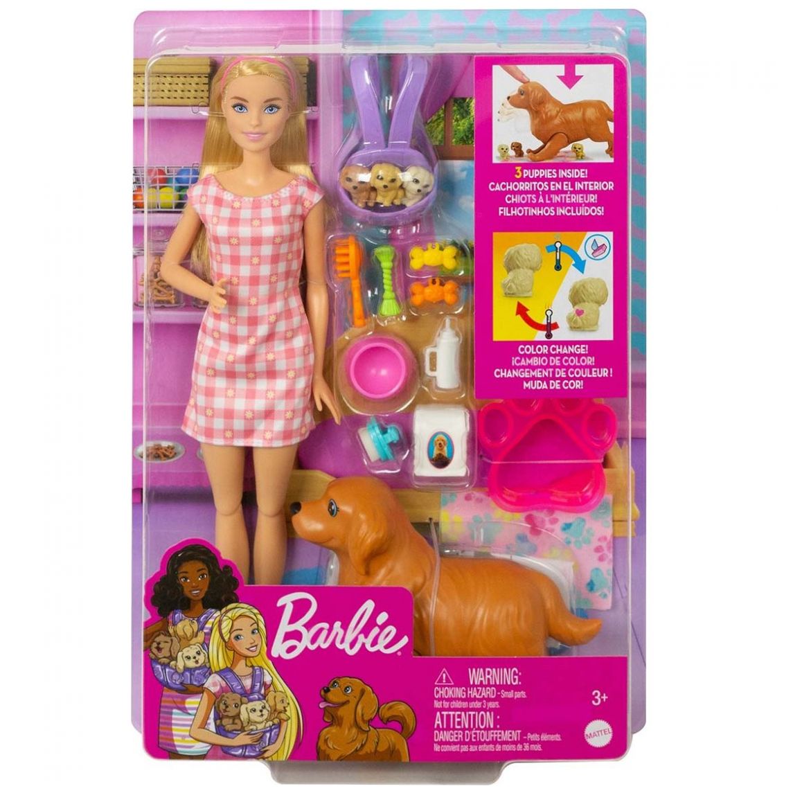 Barbie Sisters & Pets Cachorros Recién Nacidos