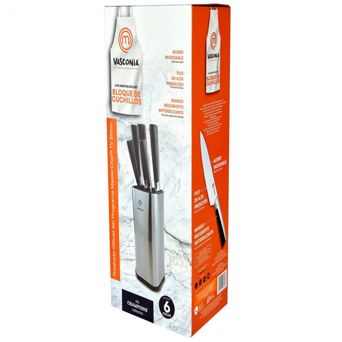 Jgo 6 Cuchillos Master Chef Vasconia 4035766