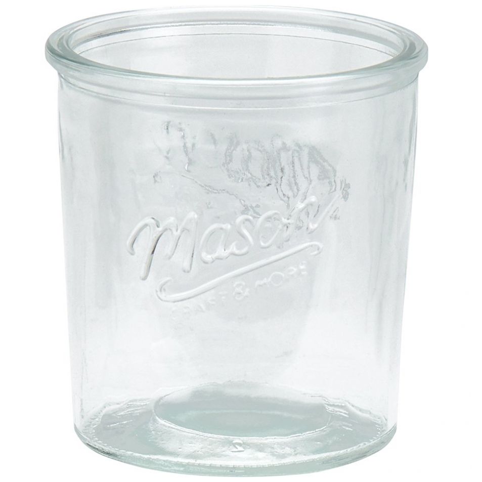 Set 8 Vasos Vidrio Transparente  Mason Craft & More