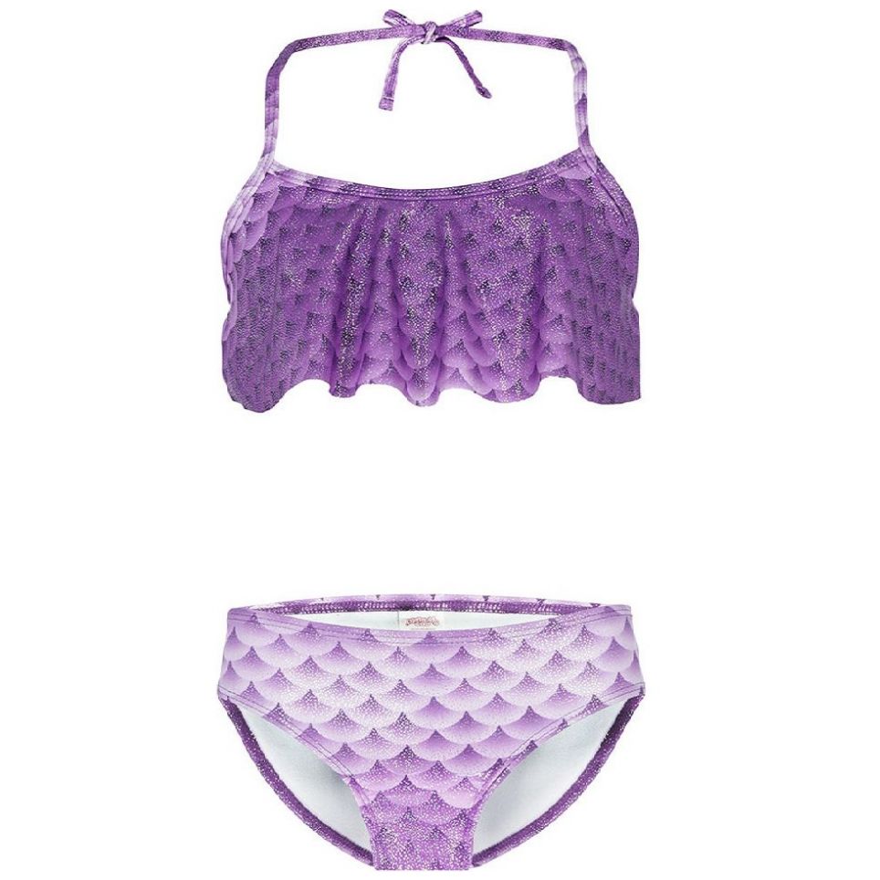 Bikini Funny Purple Mermaid 123 para Niña