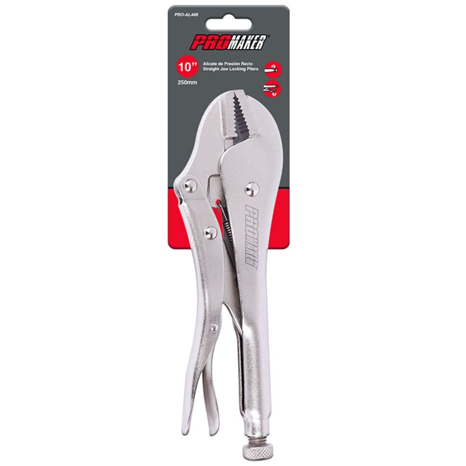 Pinza de Presión Mandíbula Recta 10" Promaker