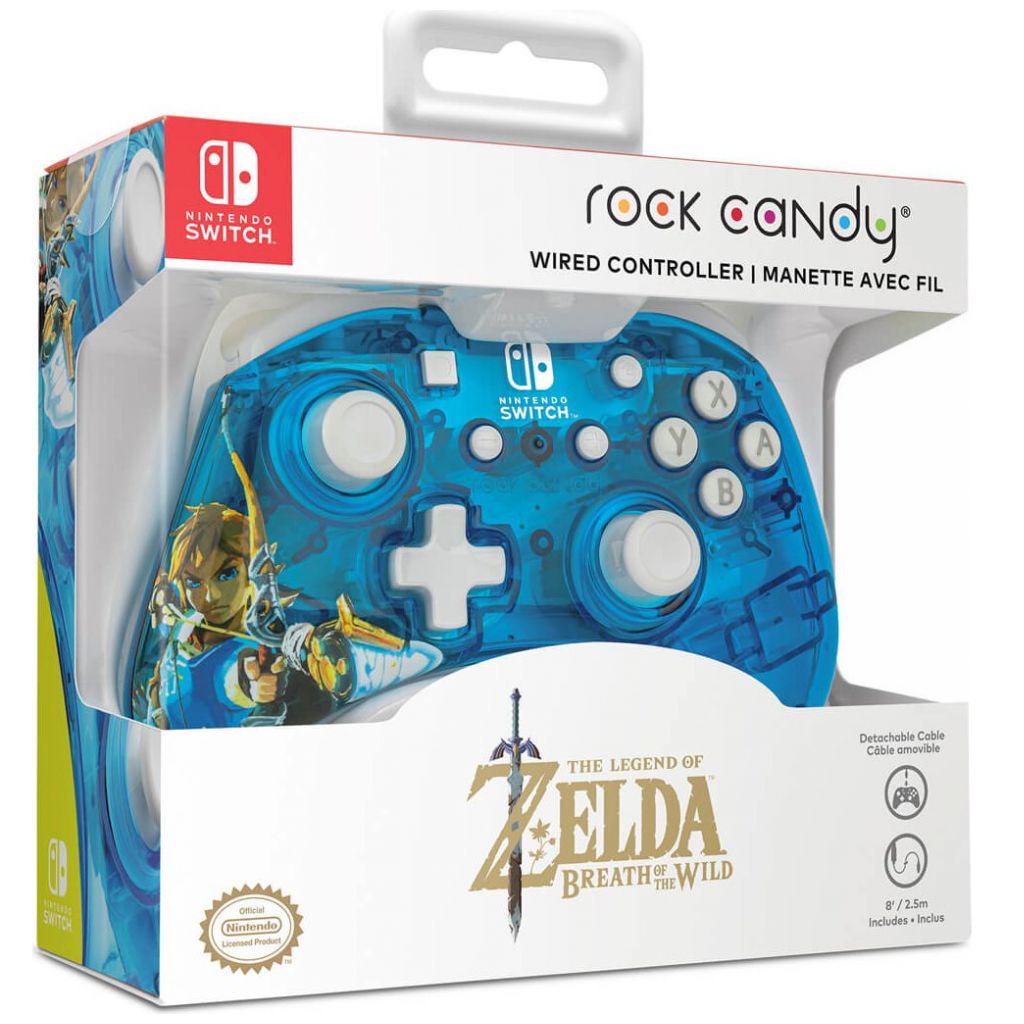 Control Alámbrico Nintendo Switch Rock Candy Zelda