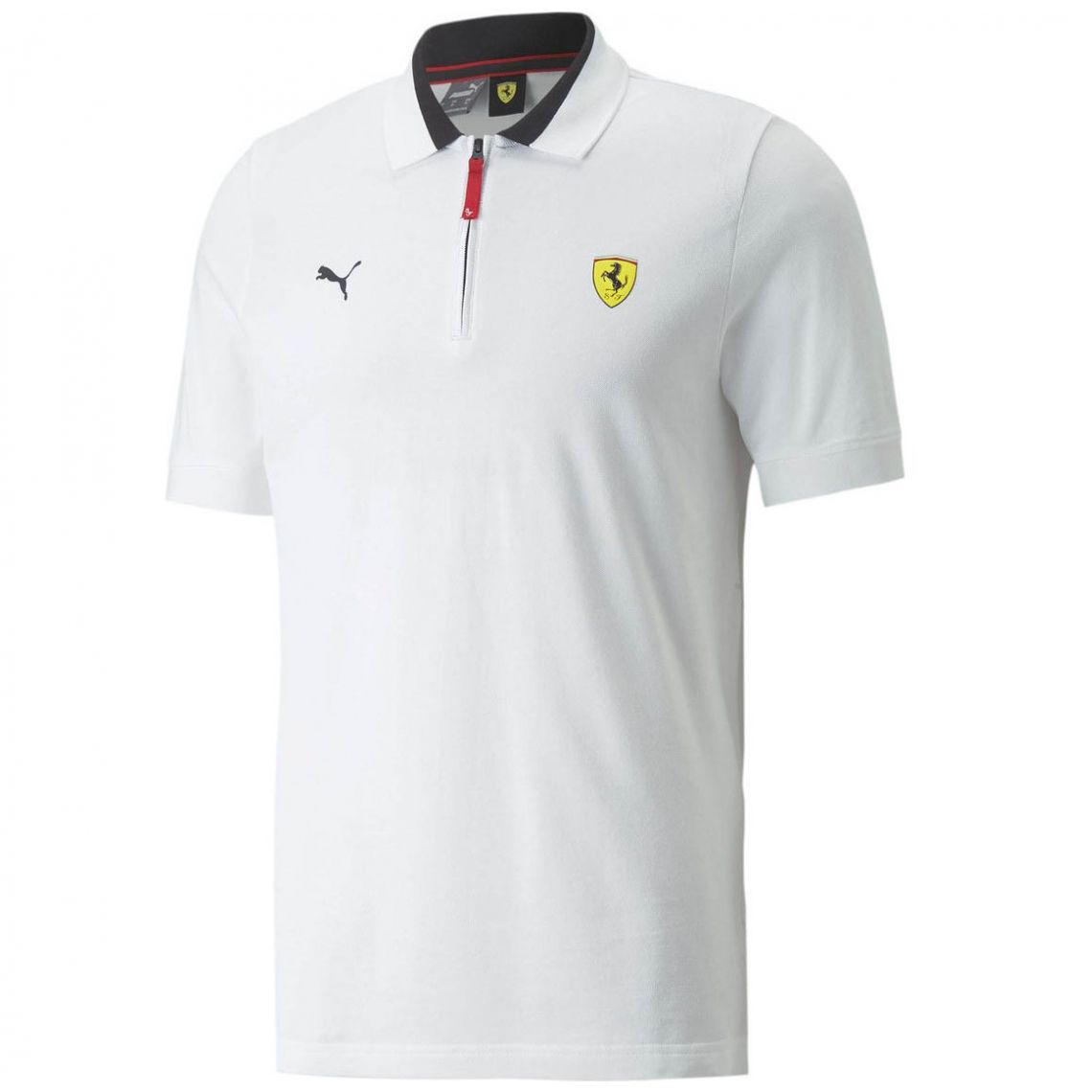 Playera Tipo Polo Blanco Ferrari Puma para Hombre