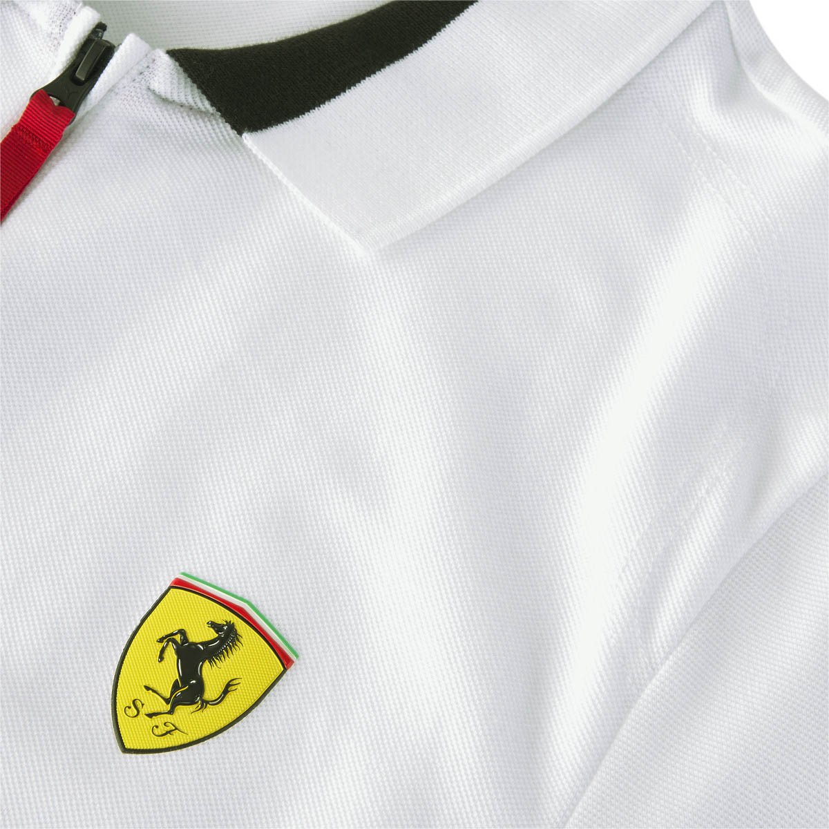 Playera Tipo Polo Blanco Ferrari Puma para Hombre