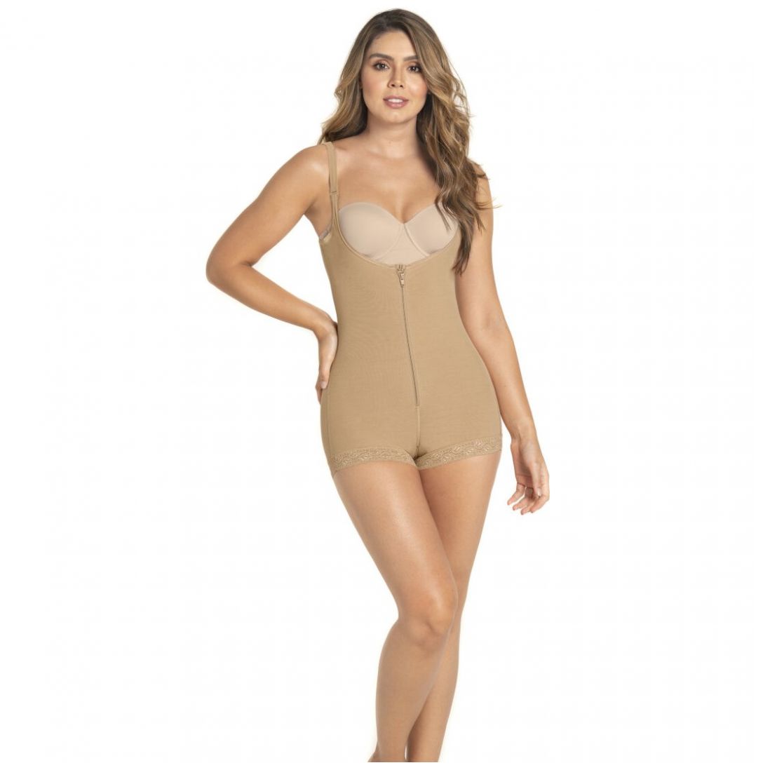 Faja Body Reductor Medio Levanta Pompi Leonisa