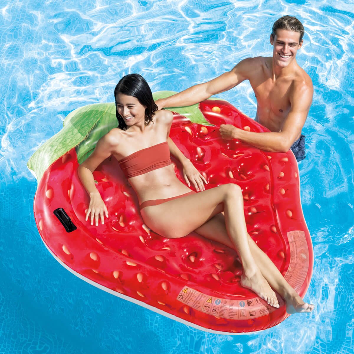 Flotador Inflable Fresa con Agarraderas  22 Intex