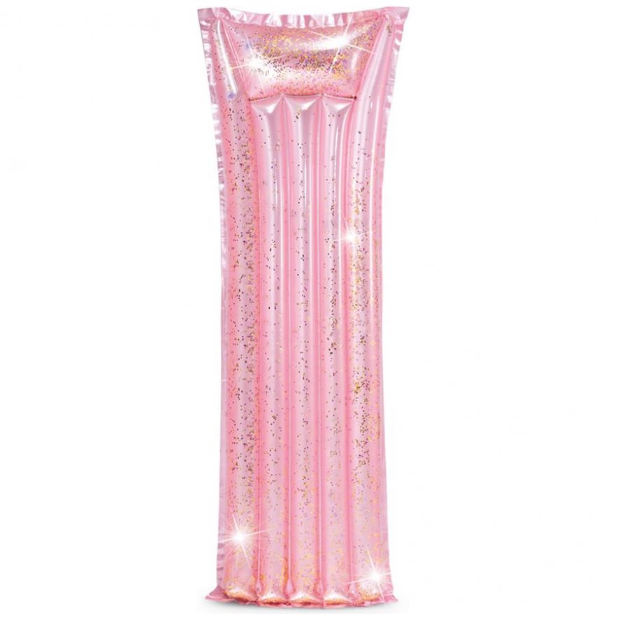 Colchón Inflable para Alberca Glitter Rosa Intex