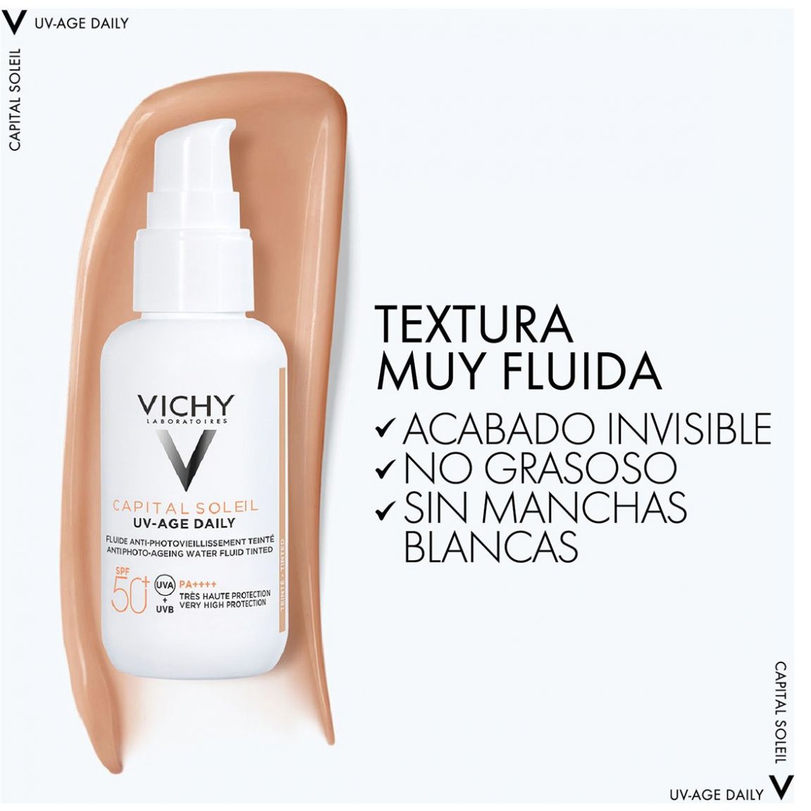 Vichy Bloqueador Solar Anti Edad para Rostro C/color