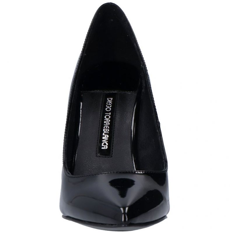 Zapatilla de Charol Negra Diego Torreblanca