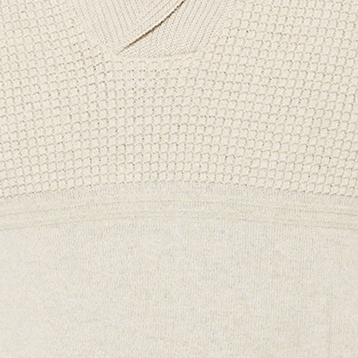 Suéter de Punto para Hombre Cuello Chal Color Hueso A&i