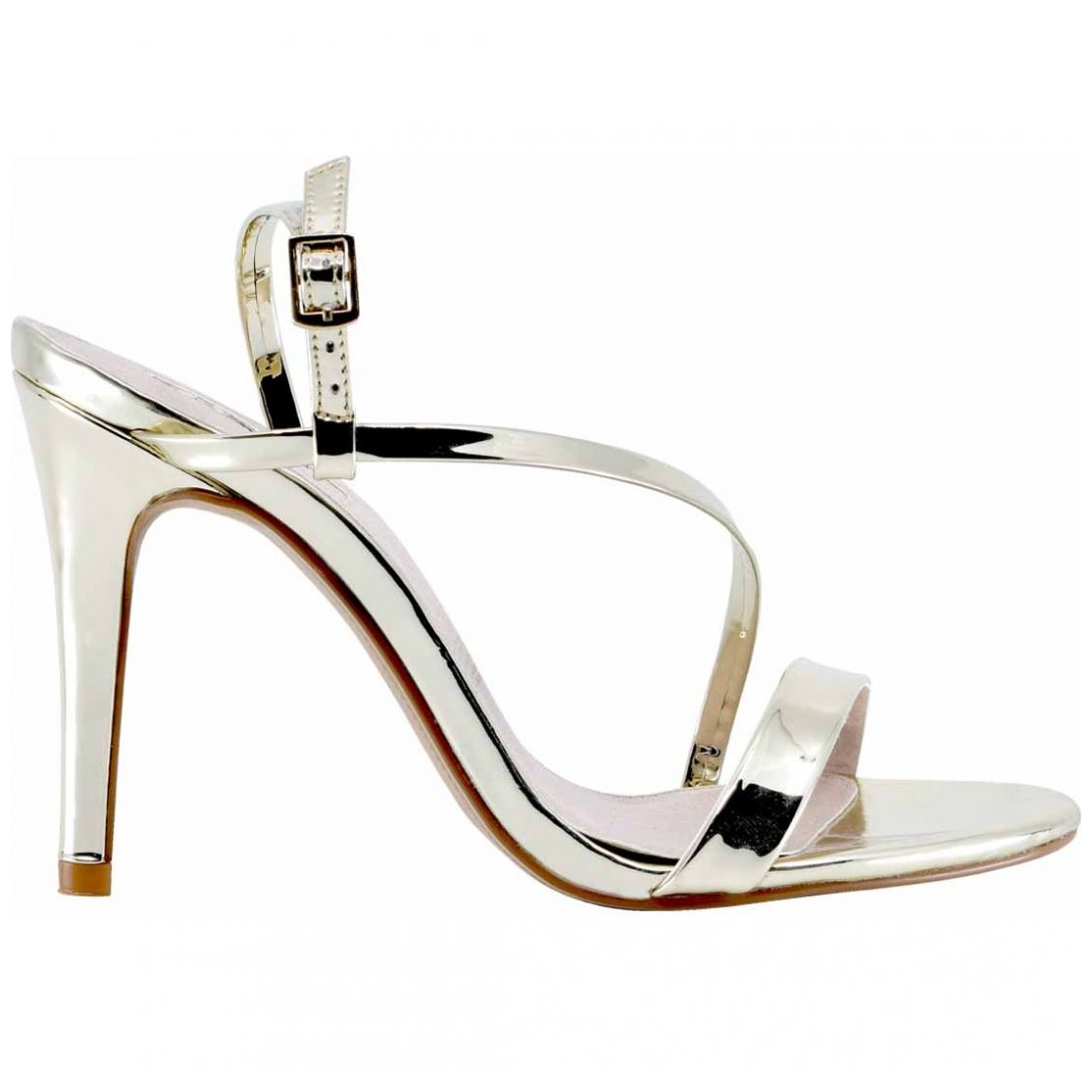 Sandalia con Tacón y Pulsera Oro Efe