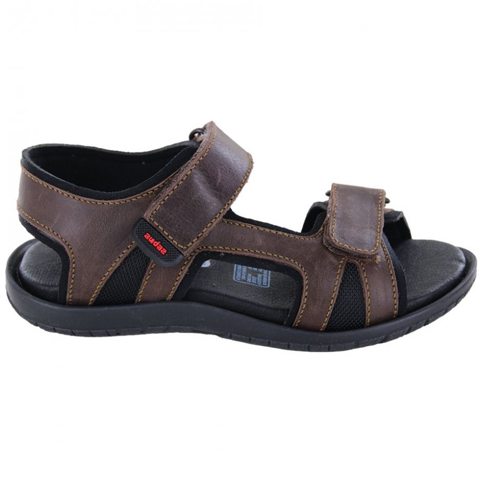 Huarache Doble Velcro 20-25 Café  Audaz para Niño