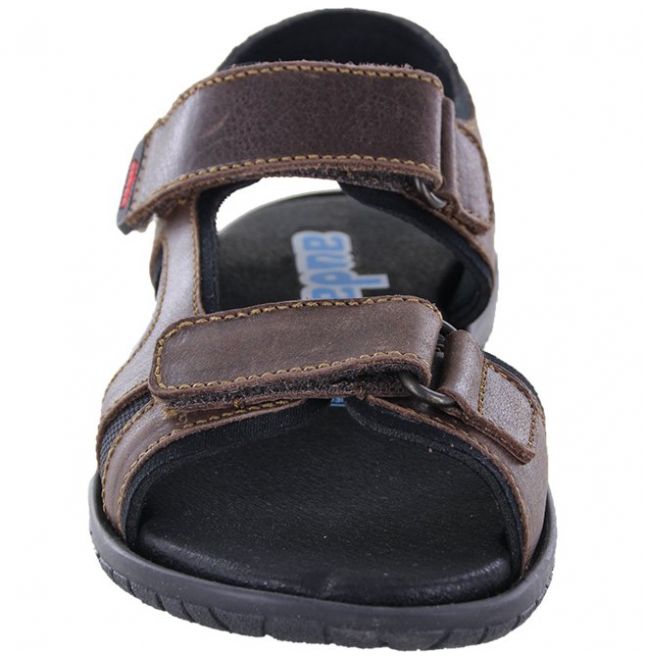 Huarache Doble Velcro 20-25 Café  Audaz para Niño