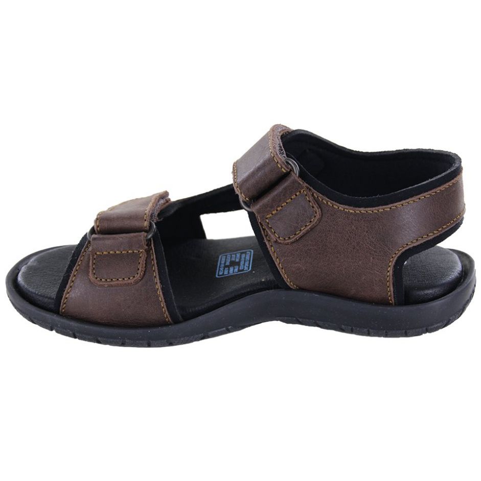 Huarache Doble Velcro 20-25 Café  Audaz para Niño