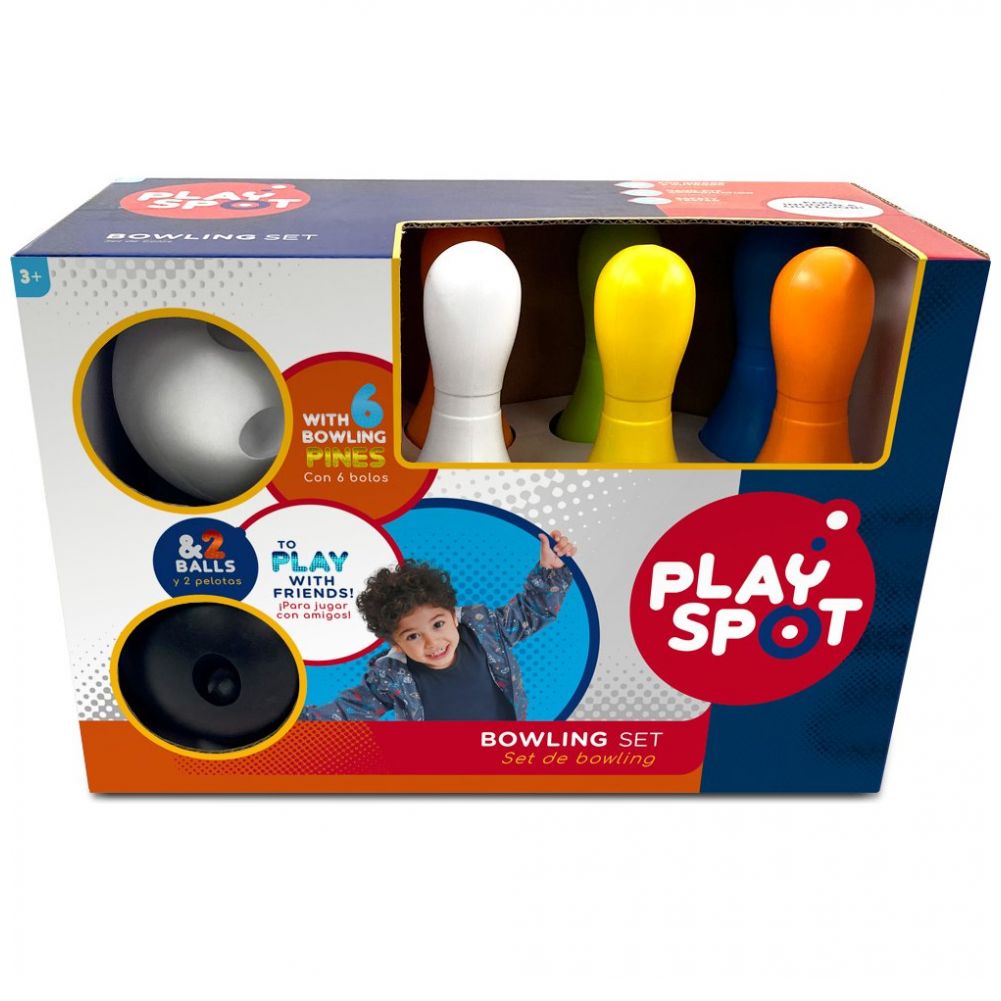Juego de Boliche con 6 Conos y 2 Bolas