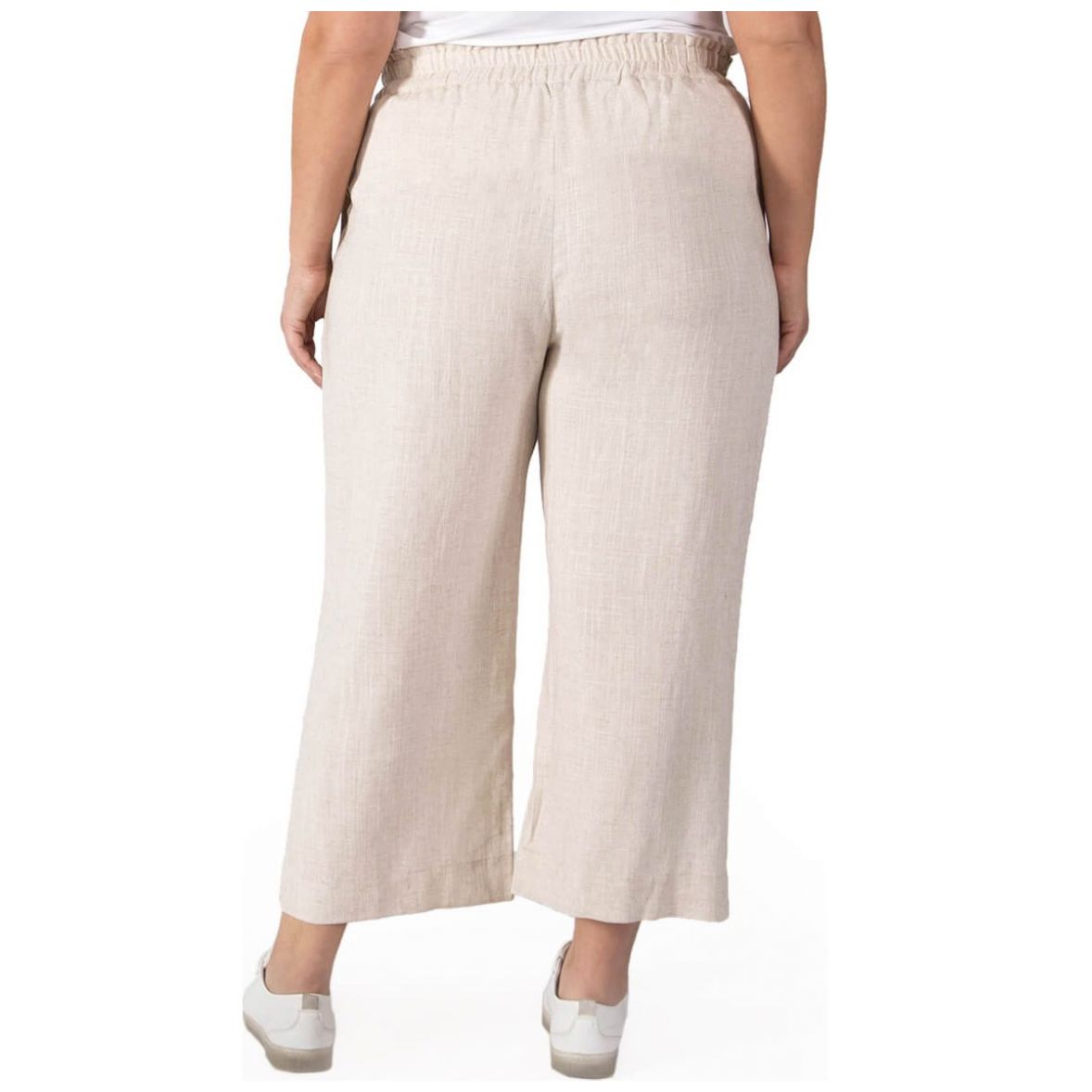Pantalón de Lino Pierna Ancha  Dex Plus para Mujer Curvy