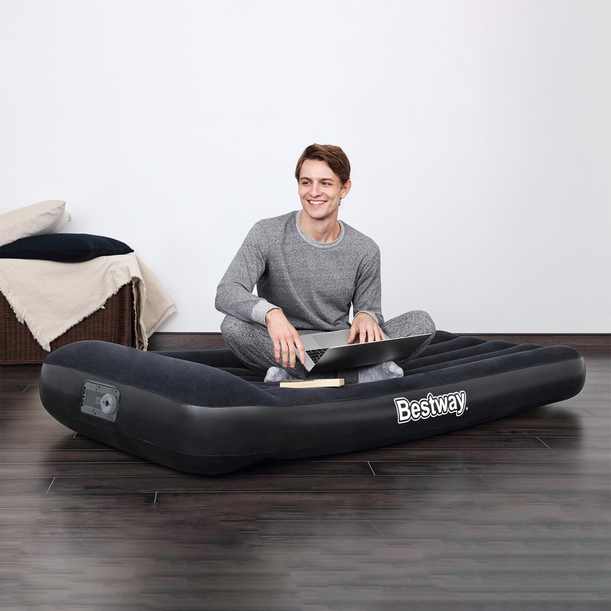 Colchón Inflable Individual con Bomba Integrada 67557 Bestway