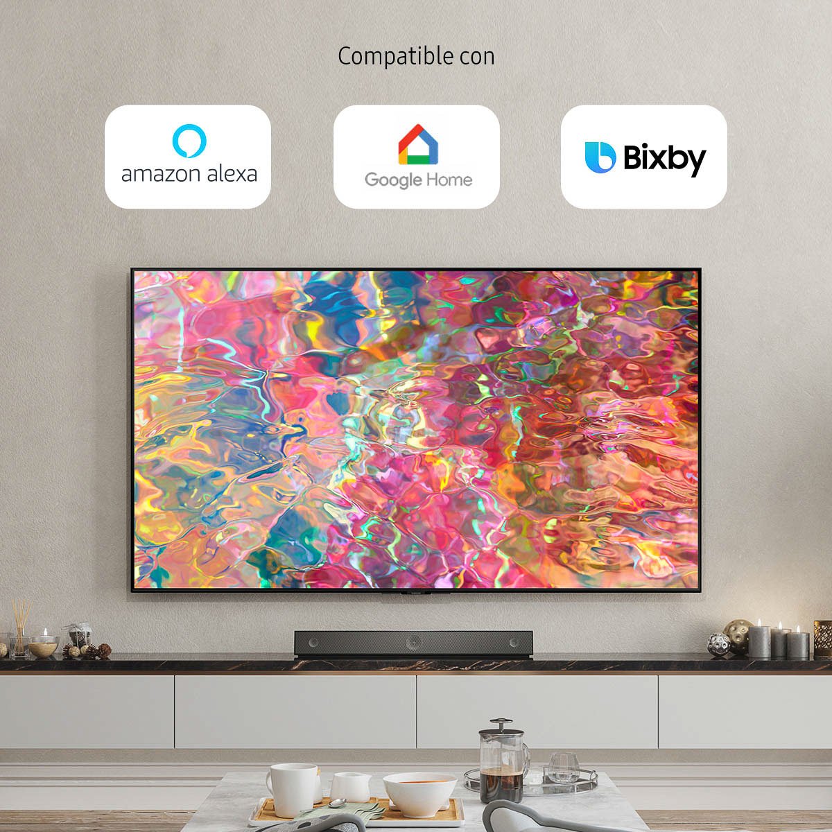 Pantalla Samsung 50" Qled 4K Qn50Q80Bafxzx