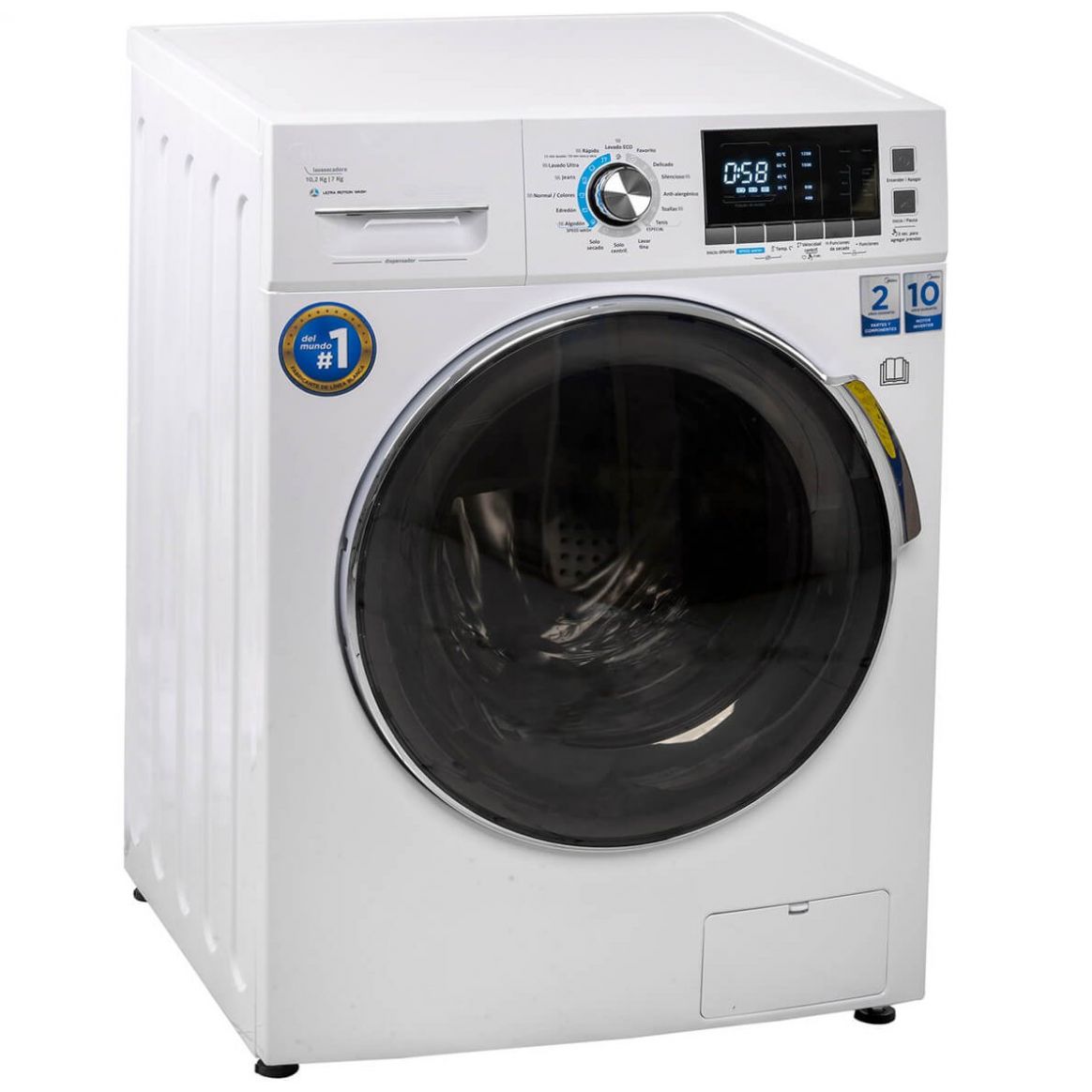 Lavasecadora 10.2/7 Kg Blanca Midea