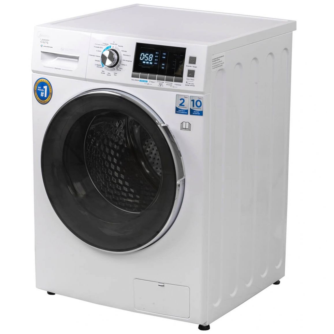 Lavasecadora 10.2/7 Kg Blanca Midea