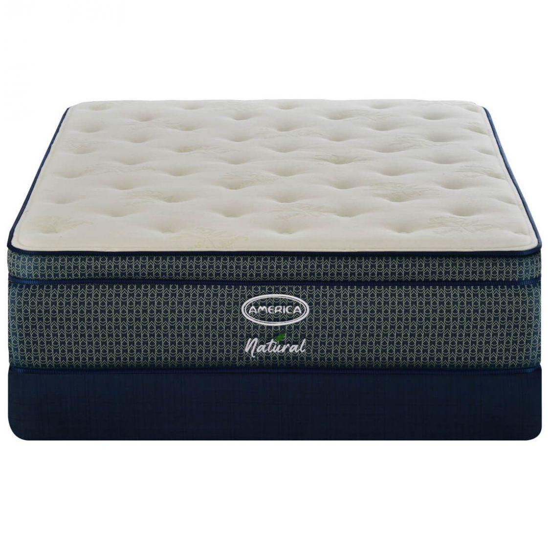 Juego Colchón Y Box King Size Natural America