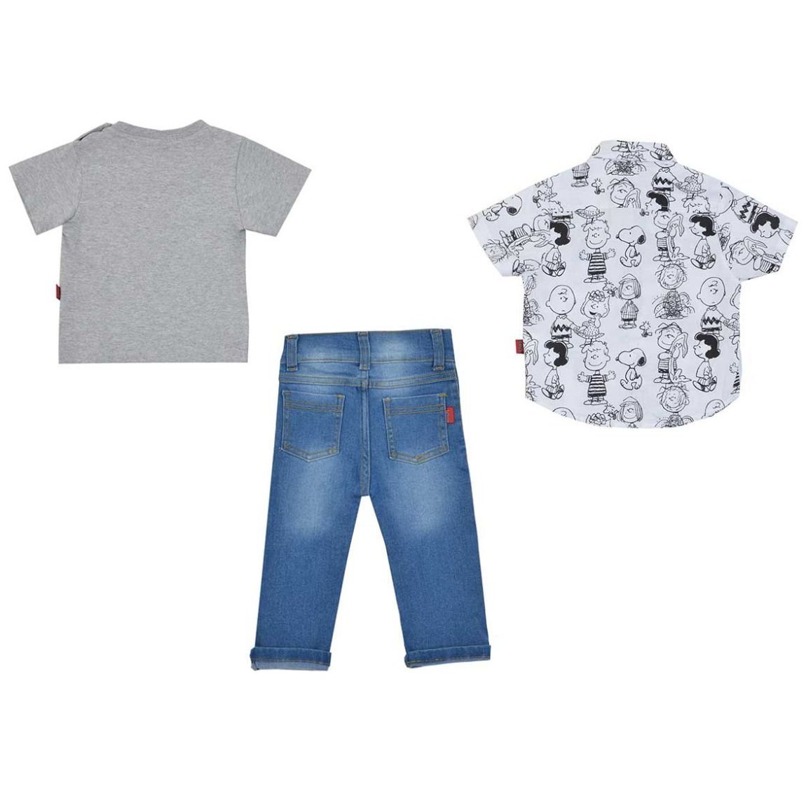 Conjunto  3 Piezas Estampado Peanuts para Bebé S2146-3