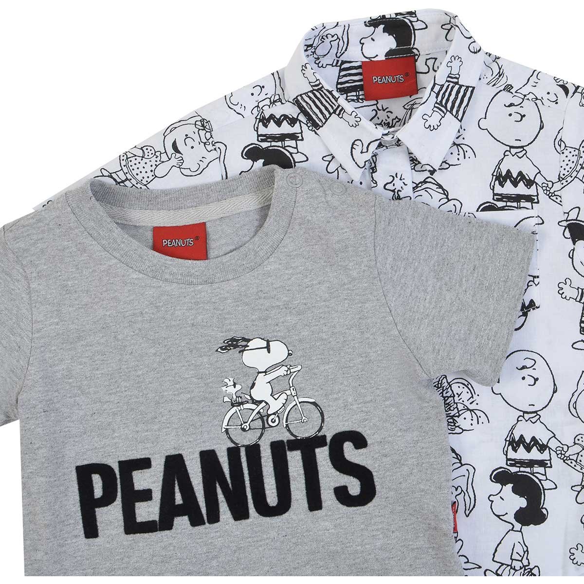 Conjunto  3 Piezas Estampado Peanuts para Bebé S2146-3