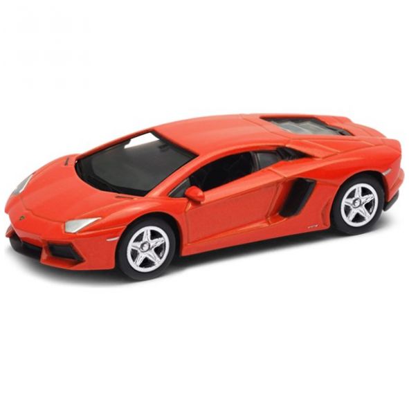 Carro Clásico de Colección Lamborghini Aventador Lp700-4, Metallic Orange 3" Welly