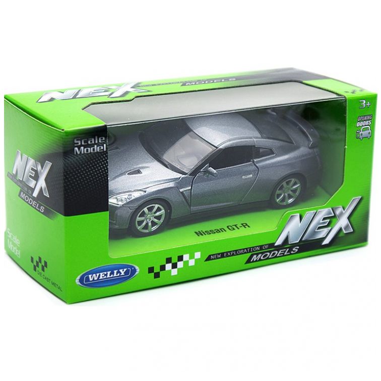 Carro Clásico de Colección Nissan Gt-R, Silver Gray 4.75" Welly
