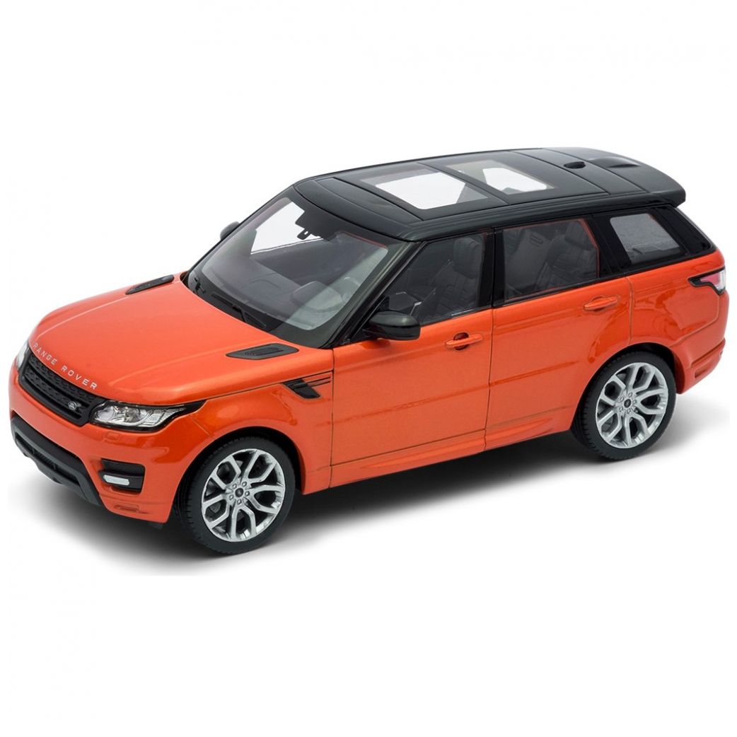 Carro Clásico de Colección Land Rover Range Rover Sport, Metallic Orange  1:24 Welly