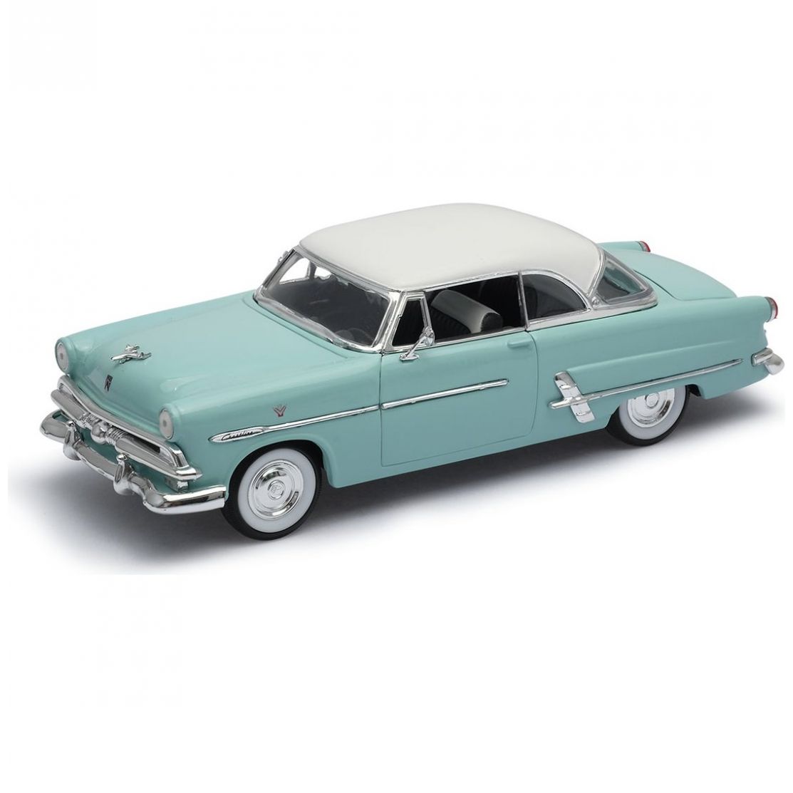 Carro Clásico de Colección 1953 Ford Crestline Victoria, Light Blue  1:24 Welly