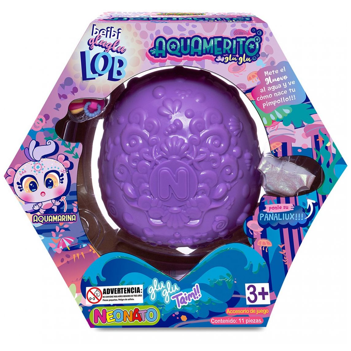 Muñeco Aquamerito Aquamarina Lila Distroller