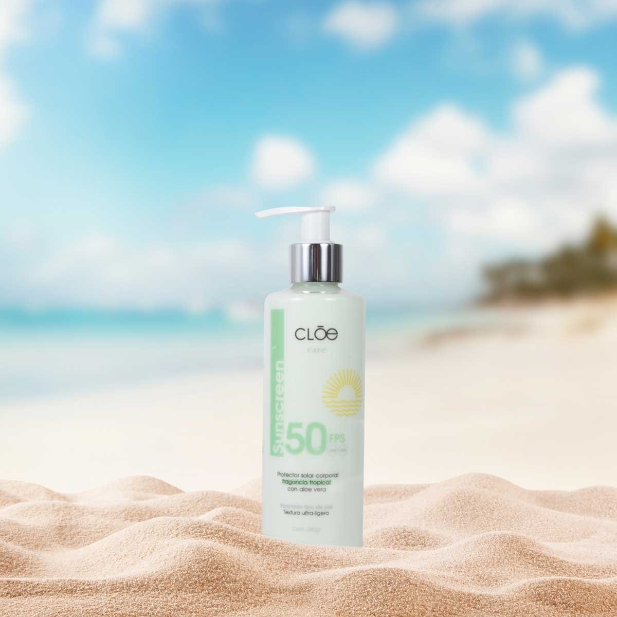 Cloe Protector Solar Corporal Fps 50 con Aloe 240 Ml