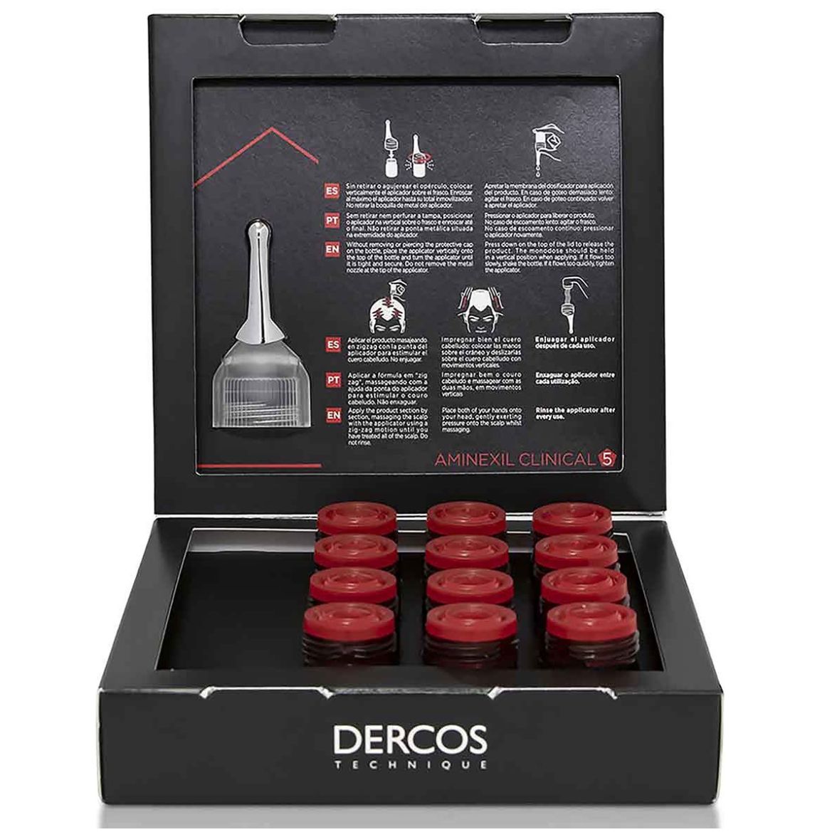 Vichy Dercos Aminexil Clinical 5 Hombre Anticaída 12 Ampolletas