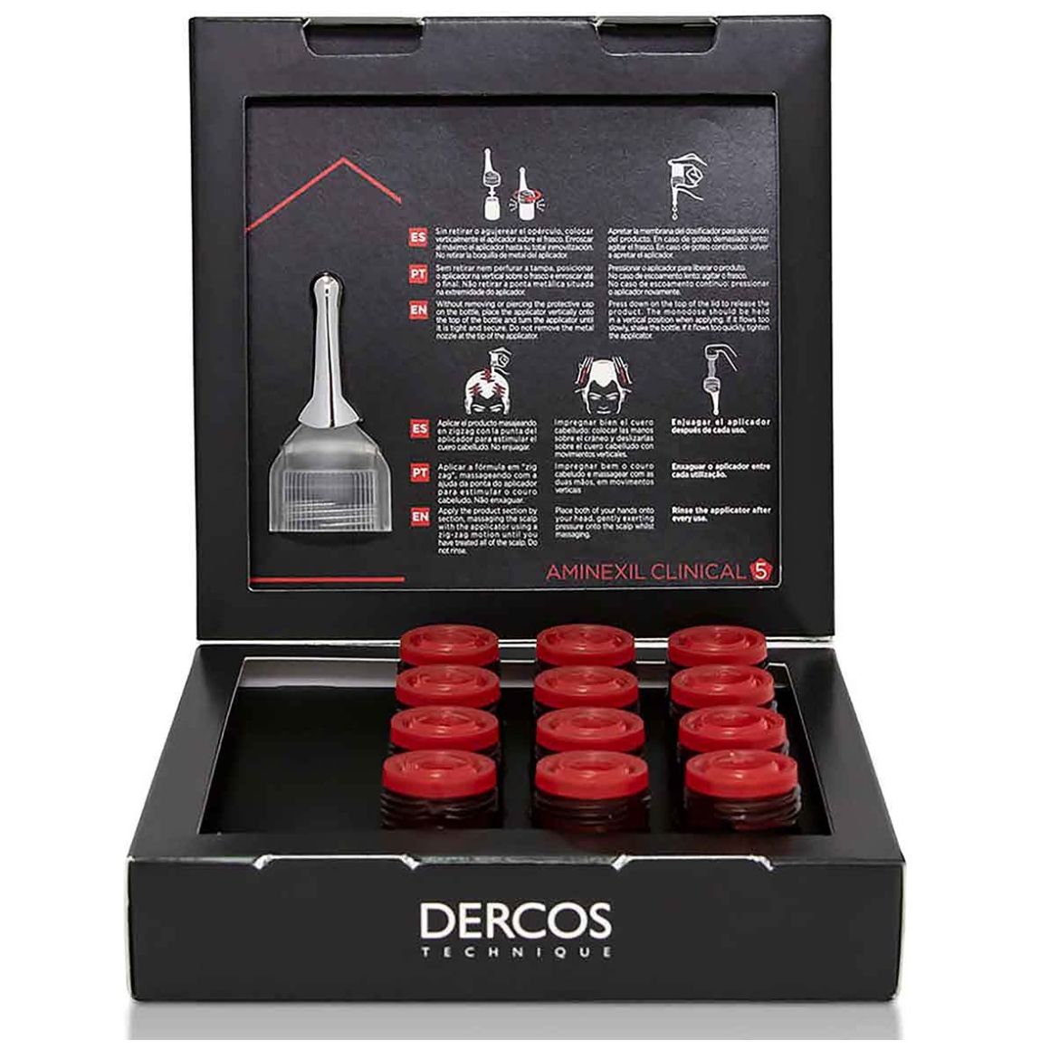 Vichy Dercos Aminexil Clinical 5 Hombre Anticaída 12 Ampolletas