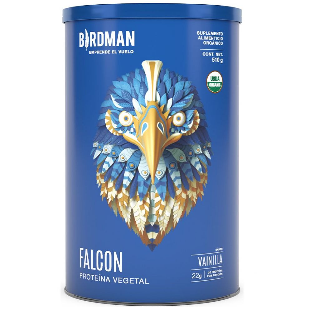  Proteina Vegetal Falcon Protein Vainilla 510 Gr Birdman