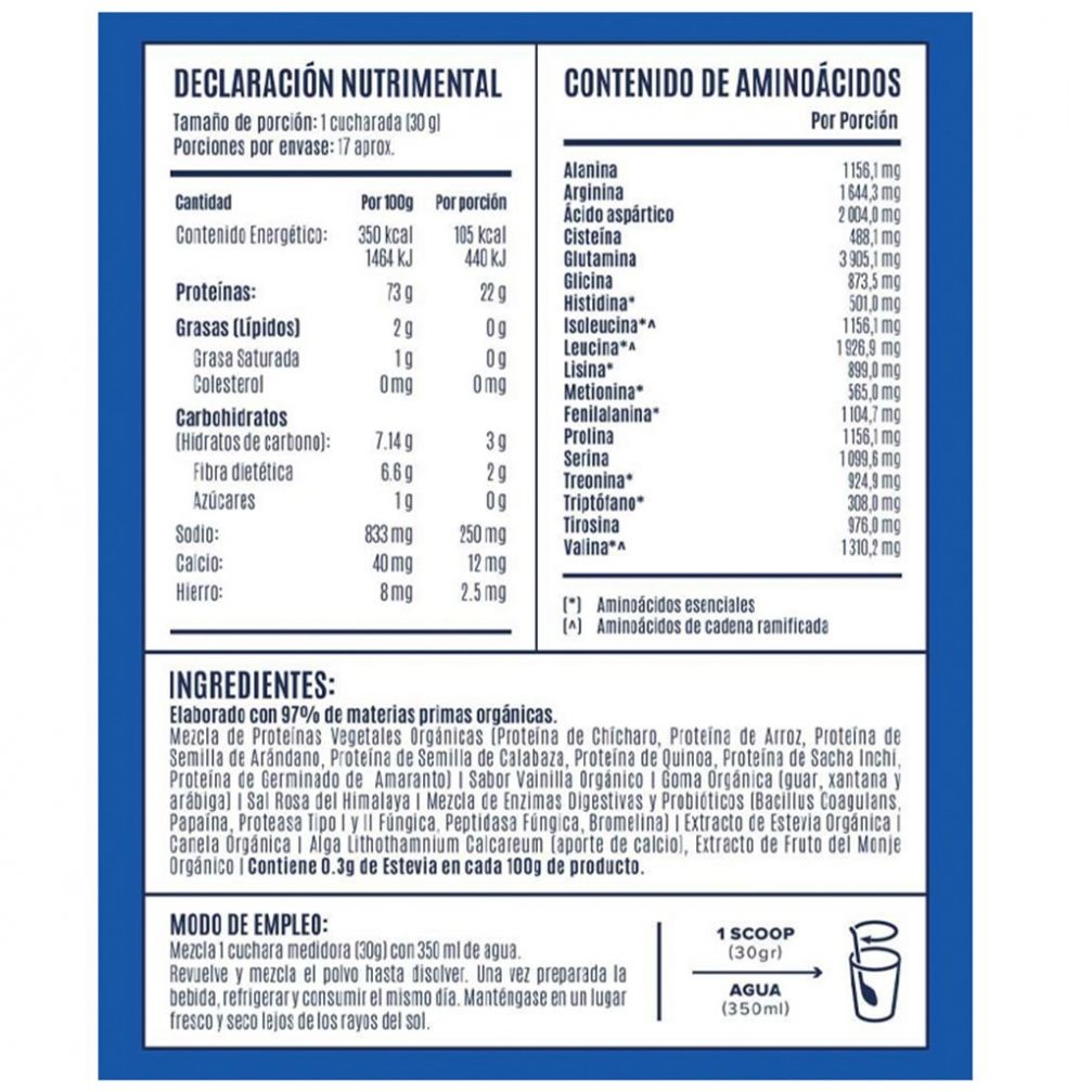  Proteina Vegetal Falcon Protein Vainilla 510 Gr Birdman