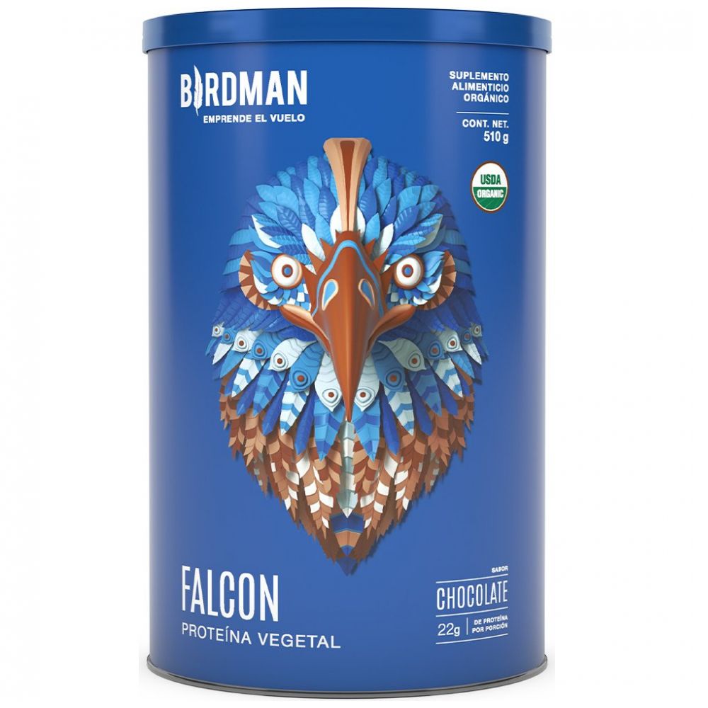  Proteina Vegetal Falcon Protein Chocolate 510 Gr Birdman