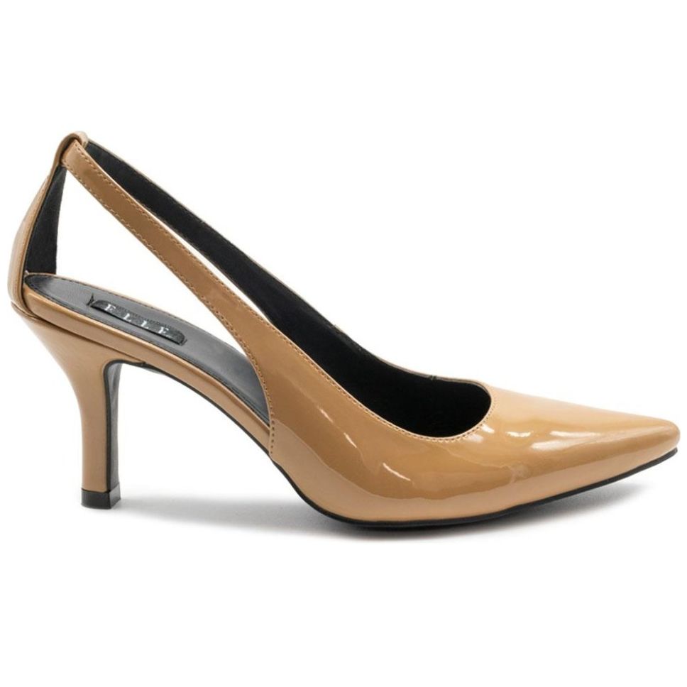 Zapatilla Puntal con Tacón Café Medio Elle