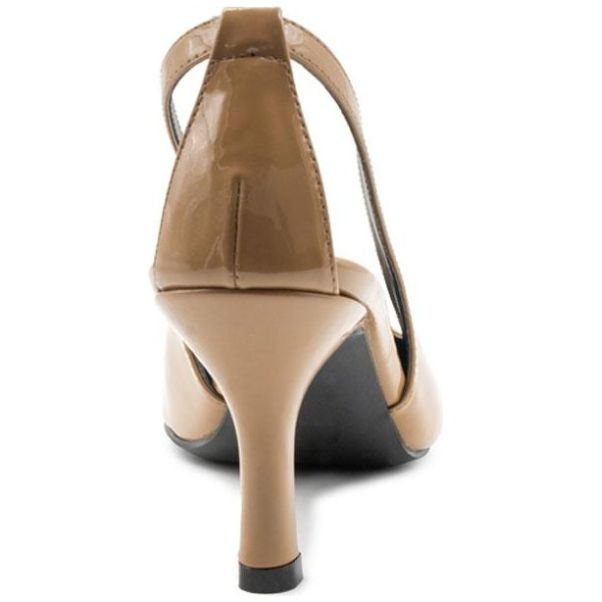 Zapatilla Puntal con Tacón Café Medio Elle