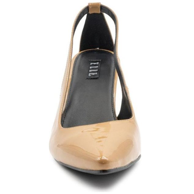 Zapatilla Puntal con Tacón Café Medio Elle