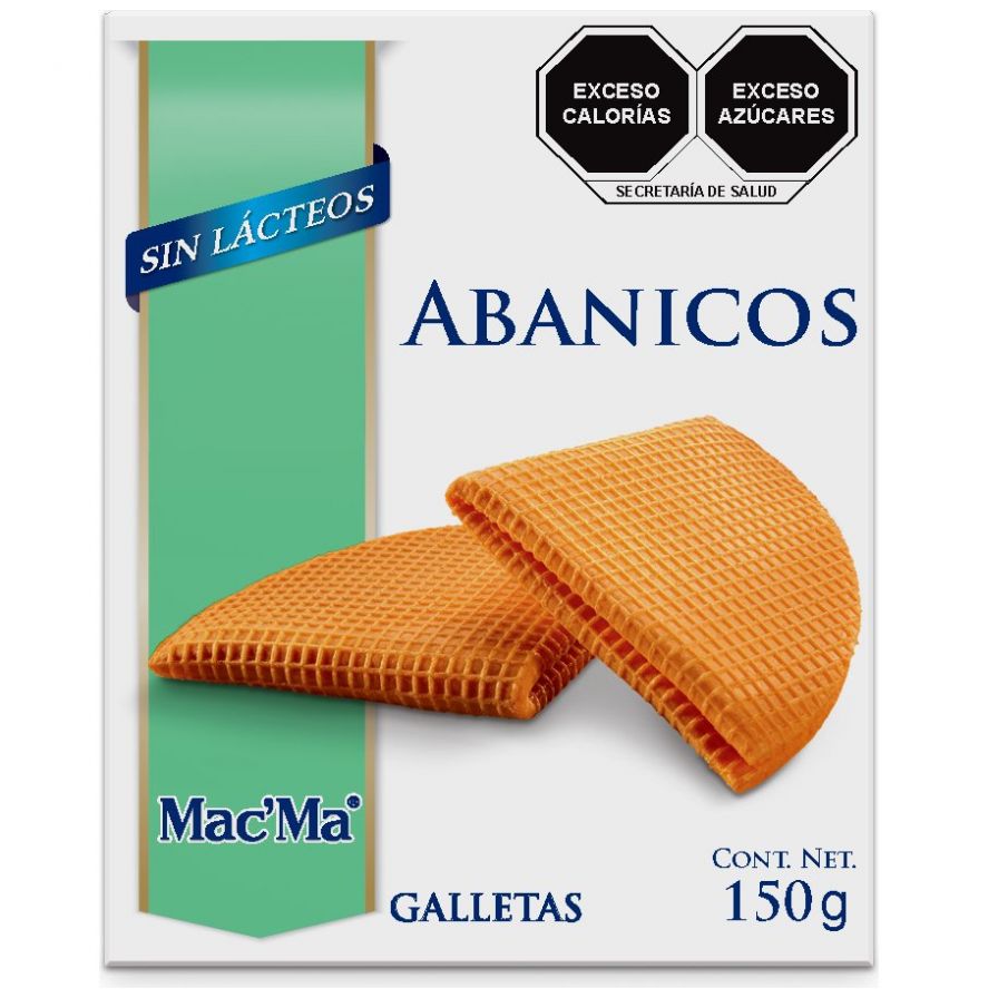 Galletas Abanico Ma Ma Sin Lácteos 150G Mac'ma