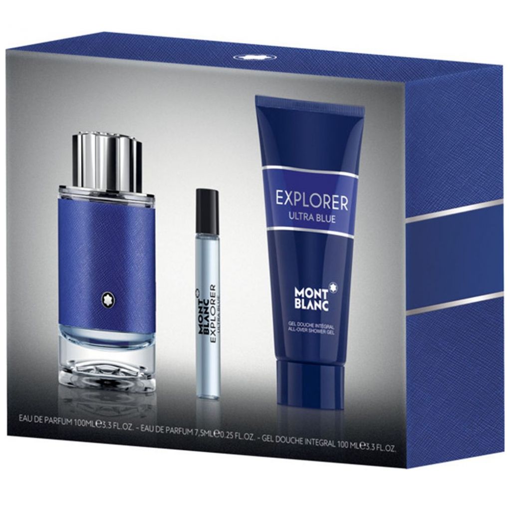 Set para Hombre Montblanc Explorer Ultra Blue Edp 100 Ml