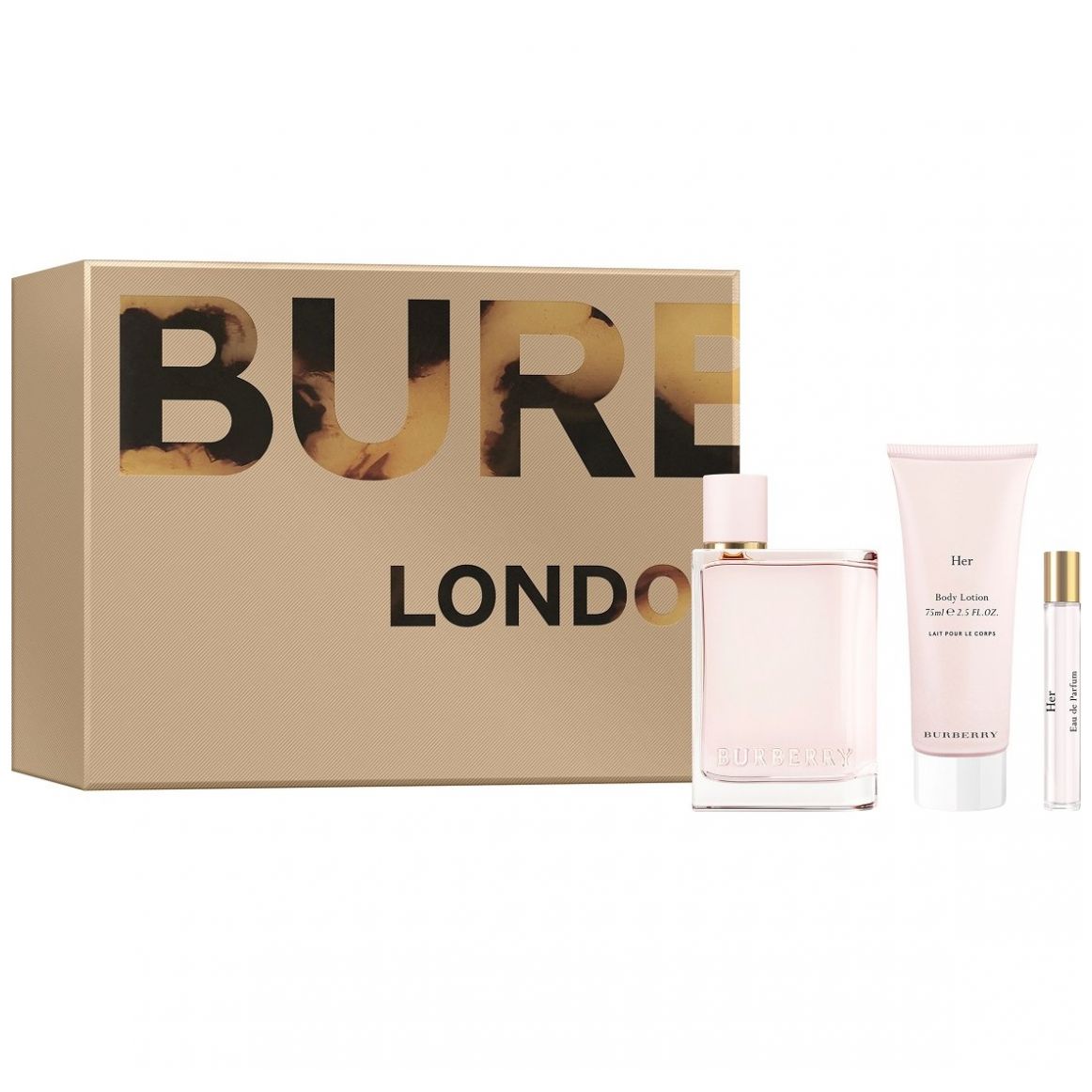 Set Mujer Burberry Her Edp 100Ml Bl75 Ts7.5