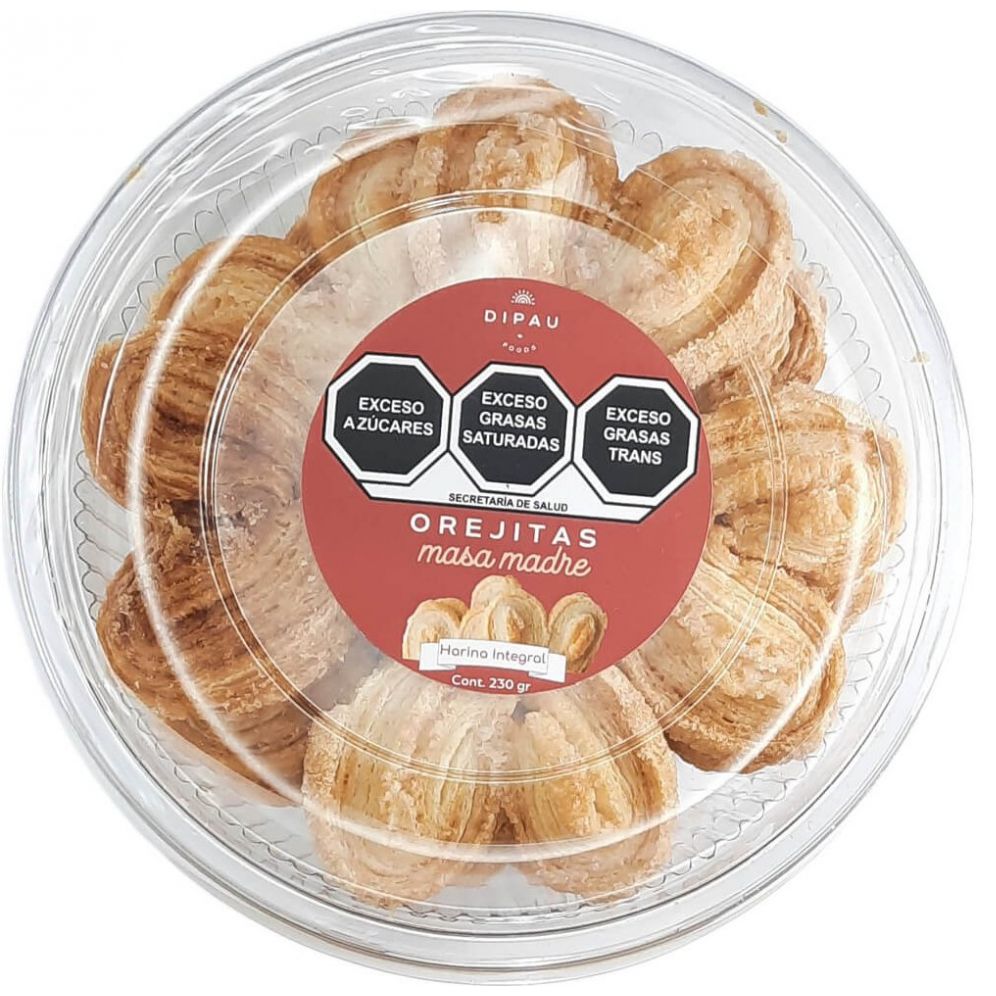  Galletas Orejitas Mini Masa Madre Dipau Foods