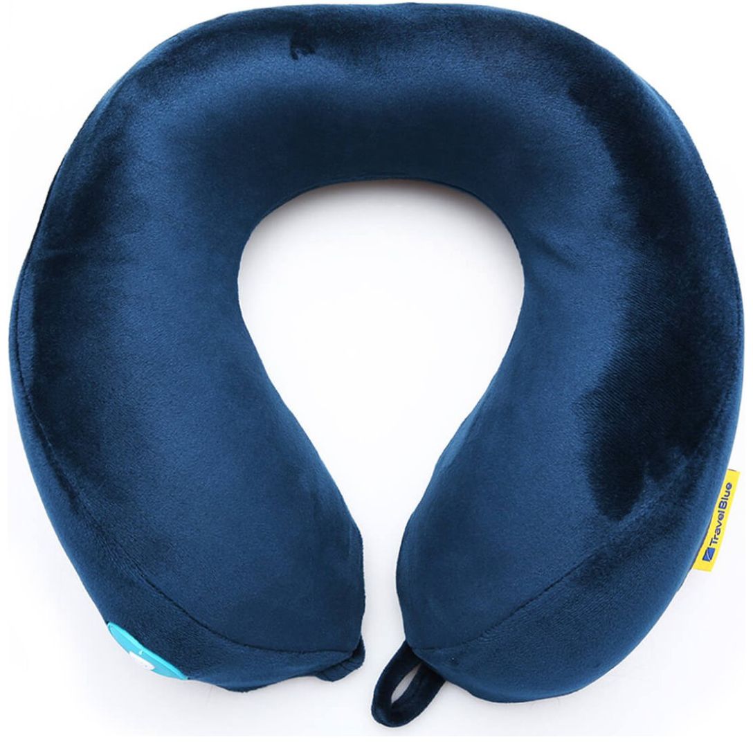Almohada Ergonómica con Masaje Azul Travel Blue