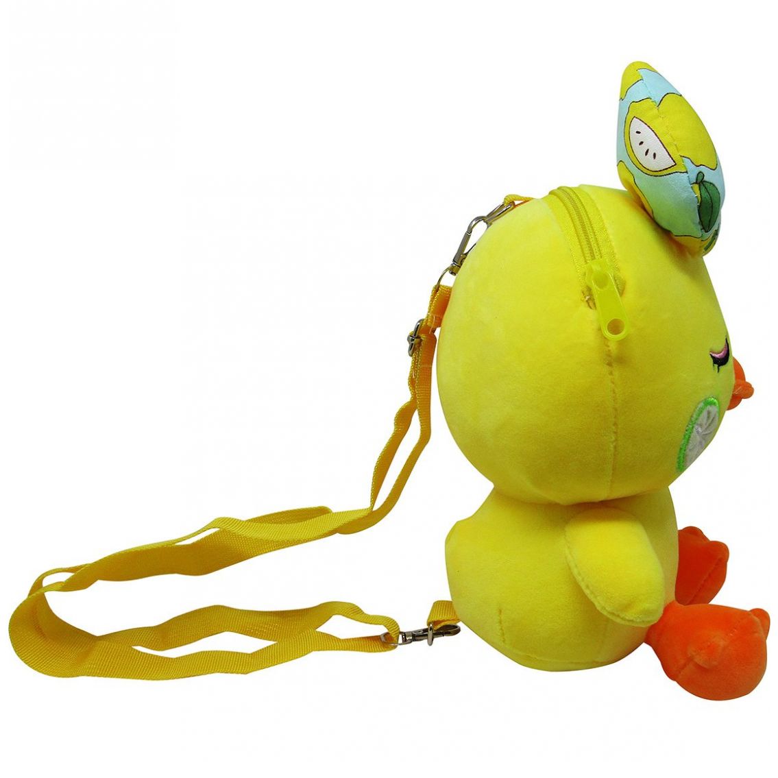 Bolsa Peluche Pollito con Moño Asas Ajustables Y Zipper  Great Moments