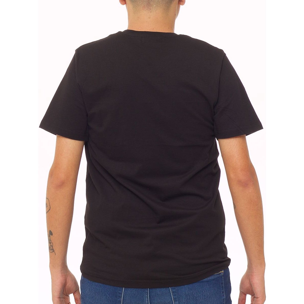 Playera Negra Cuello V para Hombre A&i