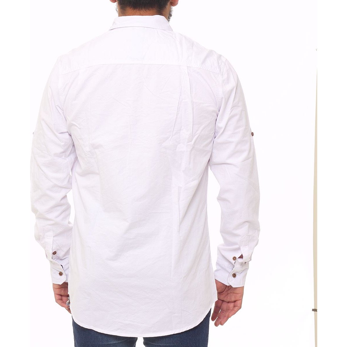 Camisa para Hombre Blanca Manga Larga  A&i