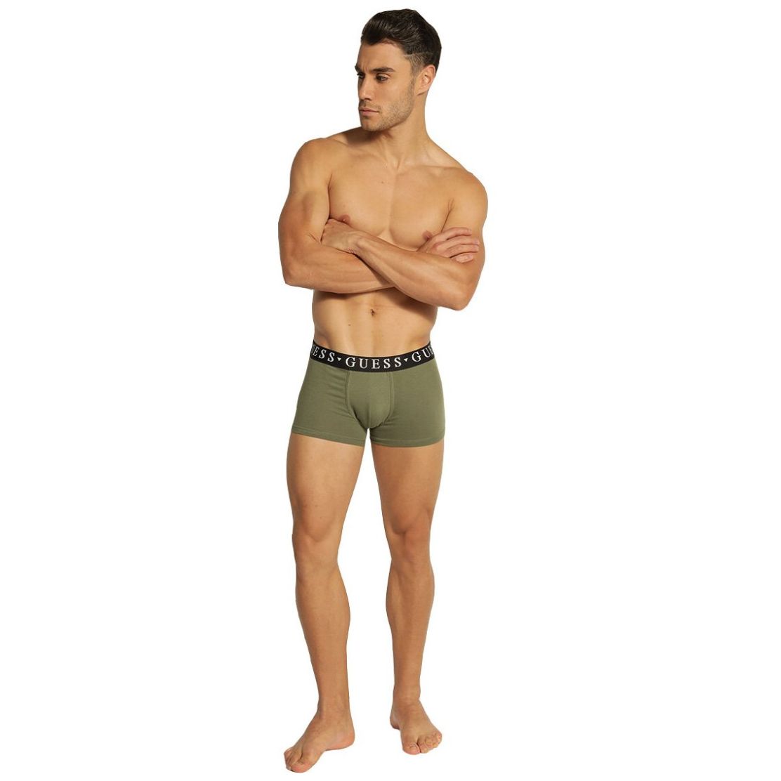 Bóxer Trunk Guess Modelo Verde para Hombre